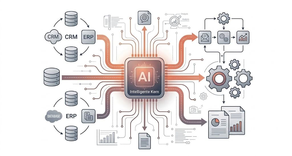 Abstracte weergave van verbonden systemen en data